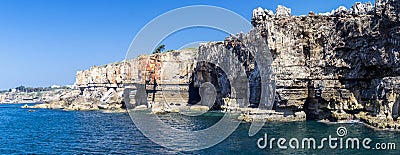 Panorama of Boca do Inferno, Cascais, Portugal Stock Photo